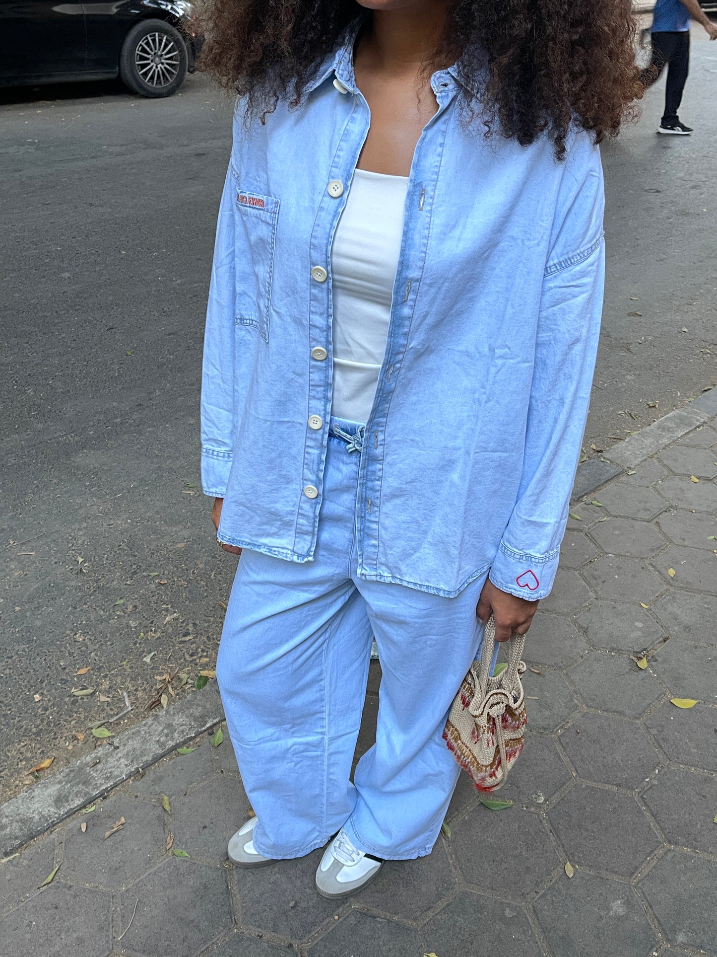 The lover set in light blue