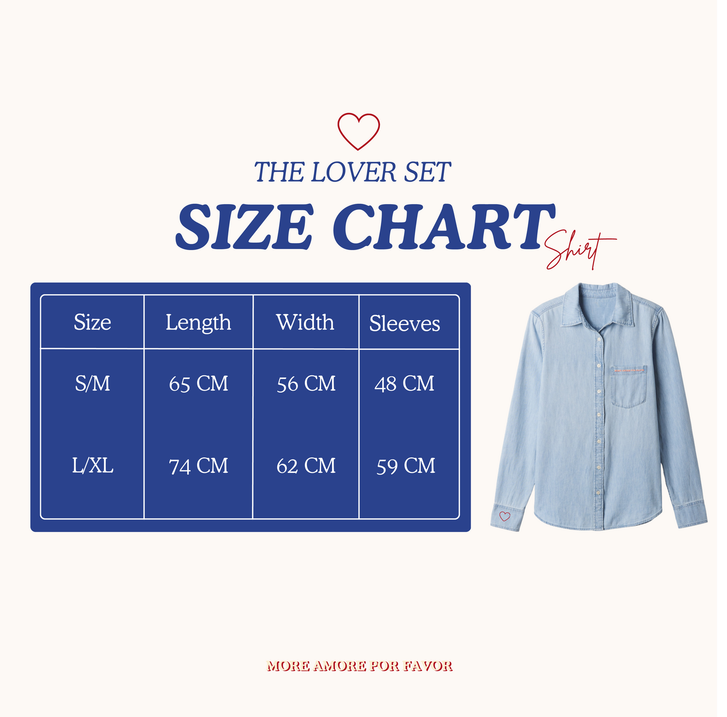 The lover set in dark blue.