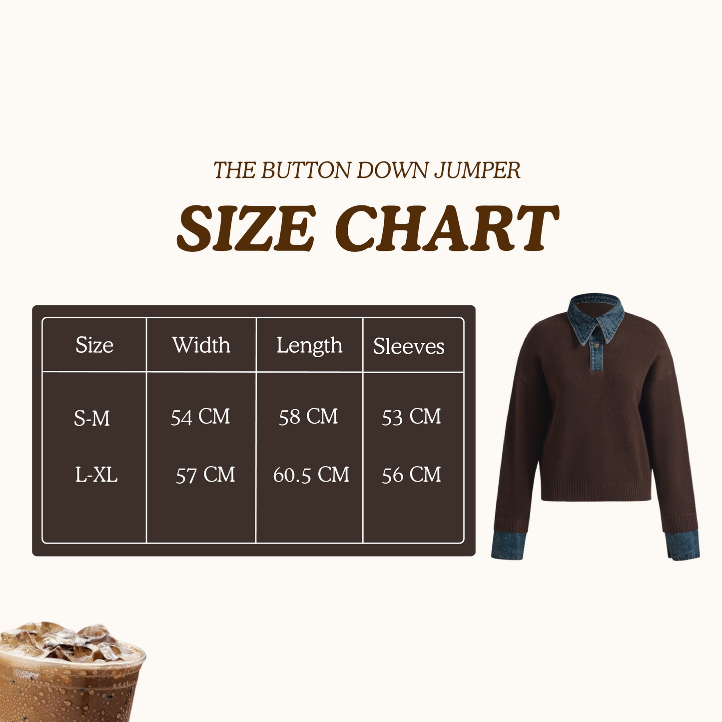 The Button Down Jumper in Mocha